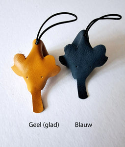 Leren Olifant Sleutelhanger – Handgemaakt & Uniek Cadeau